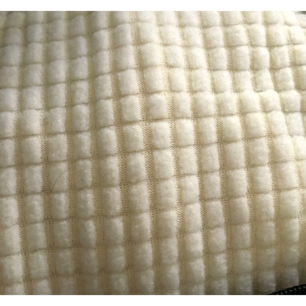 Subrtex 2-Piece Stretch Waffle Textured Wing Chair Armchair Slipcover Off White